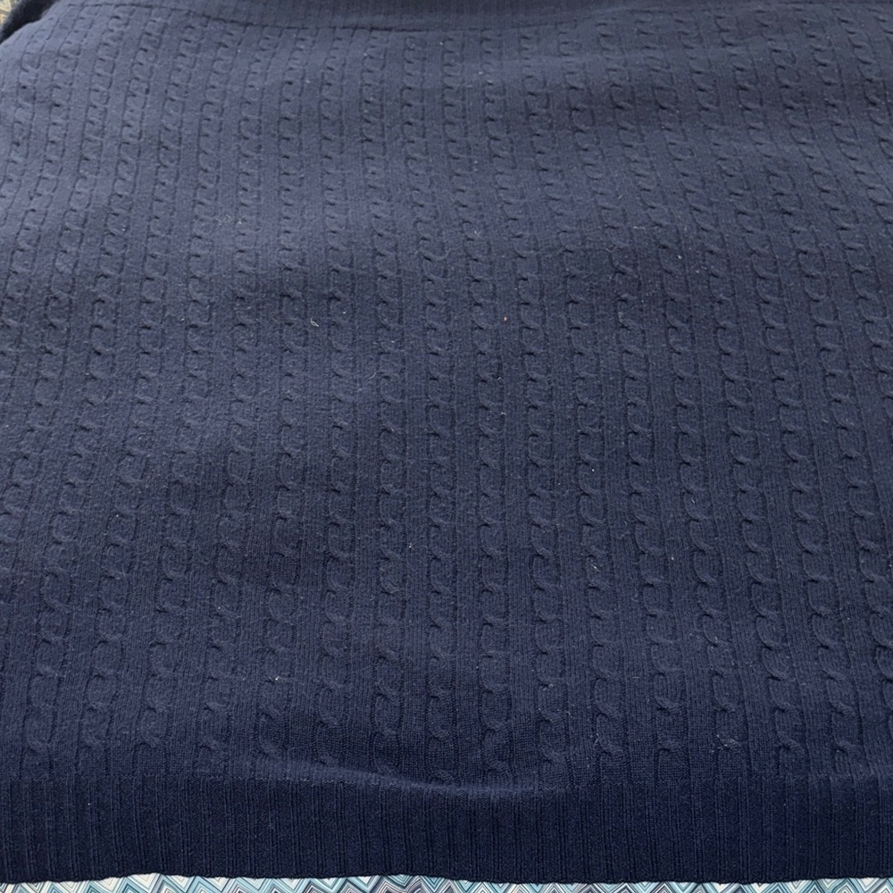 Ralph Lauren cable cashmere throw blanket